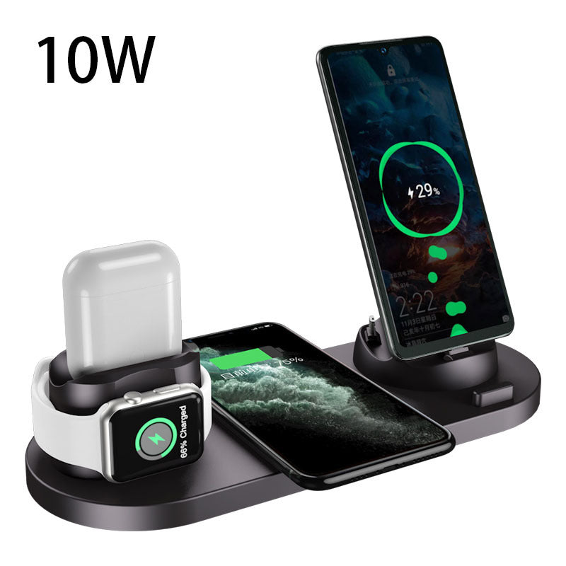 Wireless Charger For IPhone Fast Charger 6 In 1 Charging Dock Station