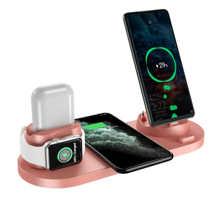 Wireless Charger For IPhone Fast Charger 6 In 1 Charging Dock Station