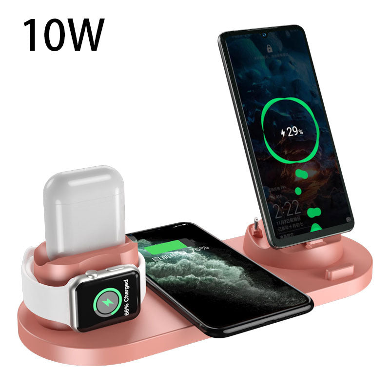 Wireless Charger For IPhone Fast Charger 6 In 1 Charging Dock Station
